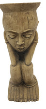 African Tribal Style Candle Holder 14cms