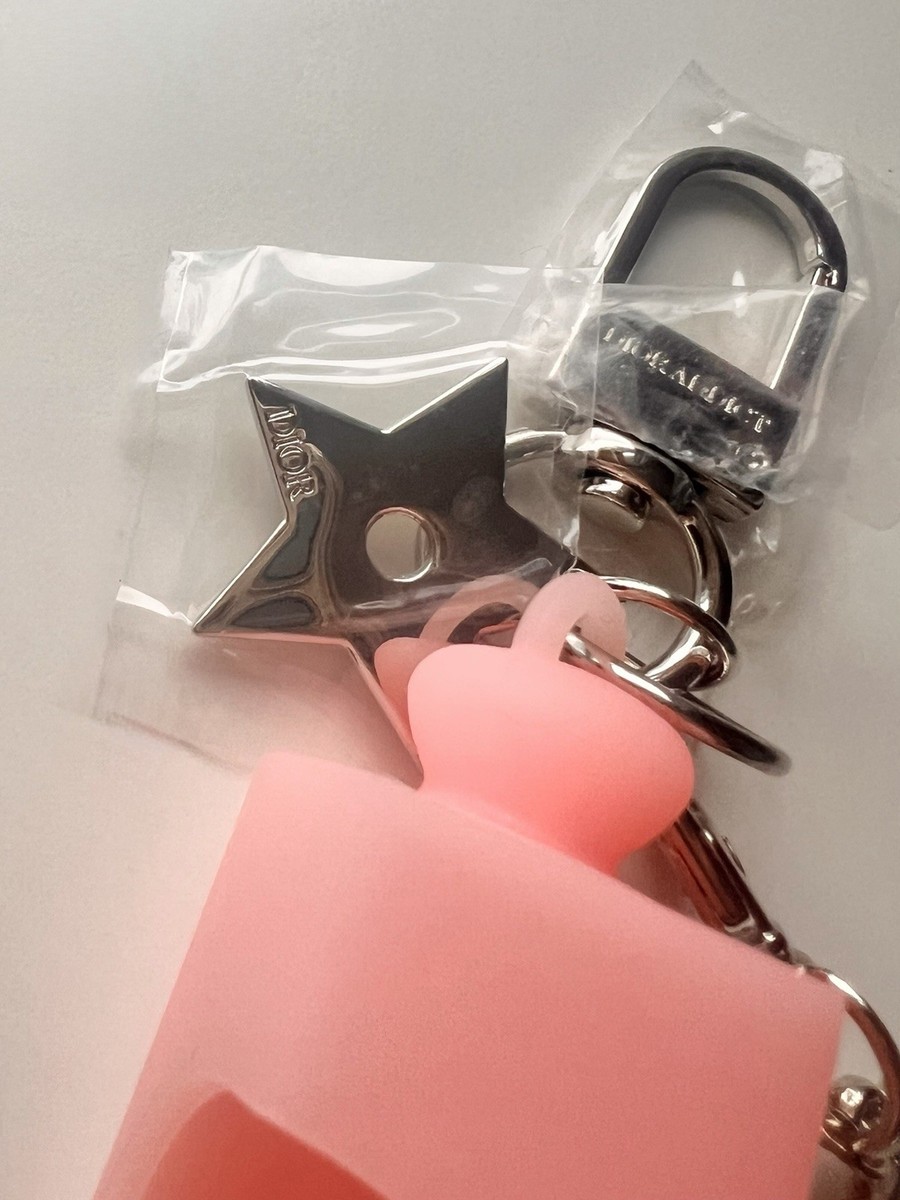 Dior Addict Lip Glow Oil Holder Keychain Keyfob Charm + Lip