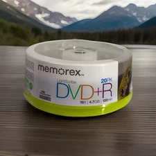 Memorex 20PK LightScribe DVD+R Discs- 16x/4.7GB/120 Min
