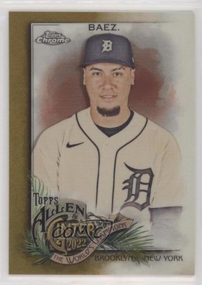 2022 Topps Allen & Ginter Chrome Gold Refractor 5/50 Javier Baez #90 0x3i