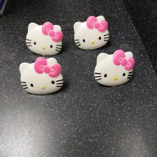 Childrens Plastic Hello Kitty Rings For Wear Or For Cupcake Decoration