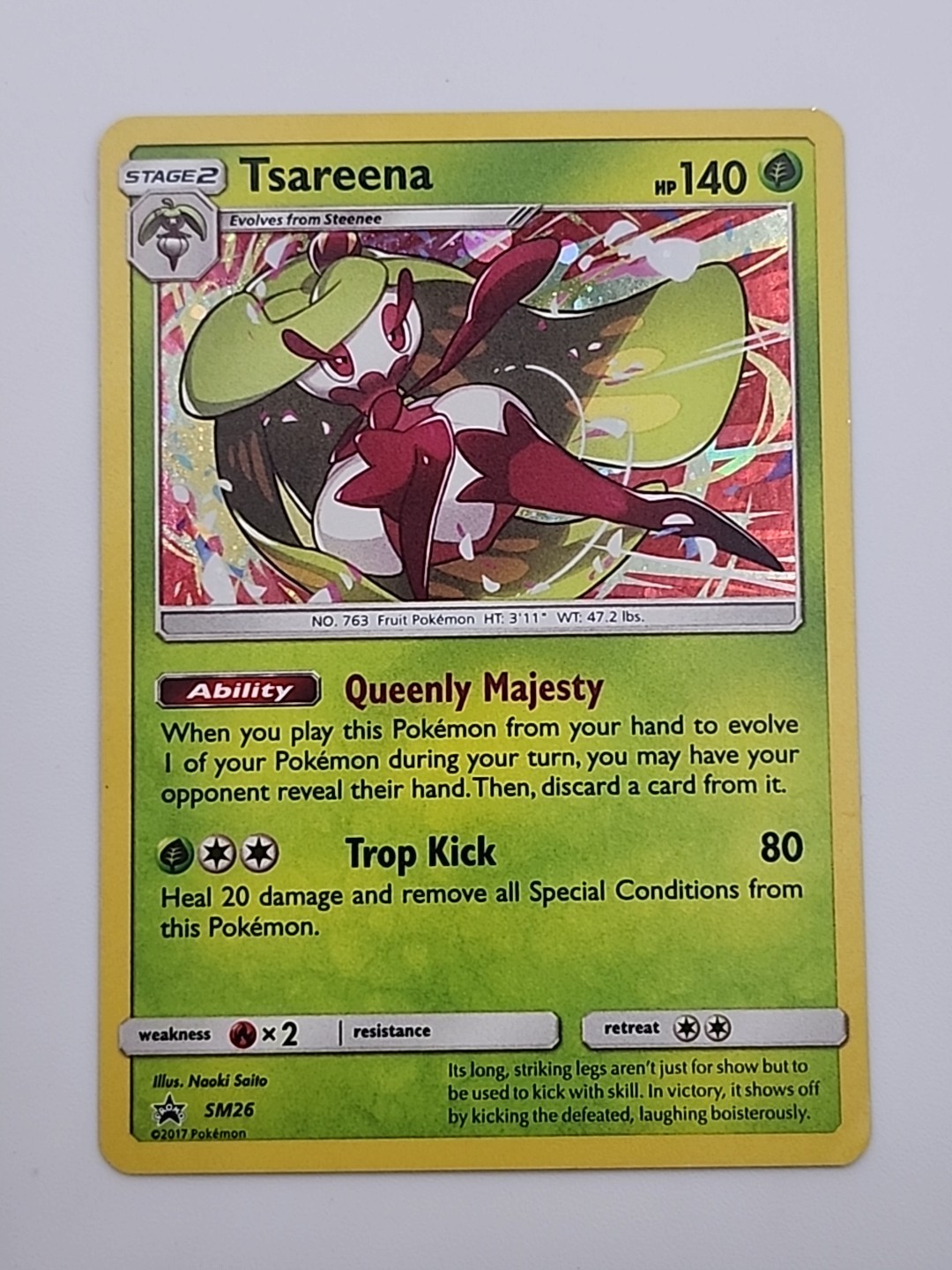 Tsareena ~ SM26 ~ Holo ~ BLACK STAR PROMO ~ LP ~ Pokemon Card
