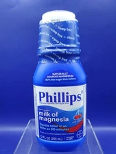 Phillips Milk of Magnesia Wild Cherry 12 oz Bottle New & Sealed Exp 10/2027