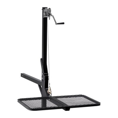 Manual Game Hoist for Hunting: 300lb Capacity, 2in Hitch, Swivel & Foldable