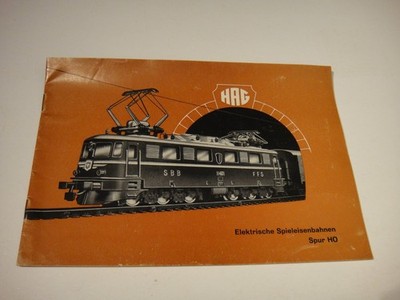 HAG Spur HO Electric Model Train Railroad Catalog Multiple Language Unknown Year