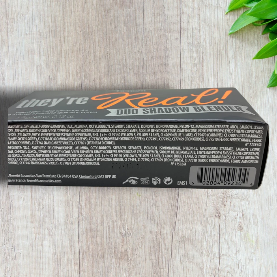 NUEVO Son reales! Licuadora de sombras de ojos Benefit Duo malva mezcla 3,5 g en caja difícil de encontrar Foto 4 de 4