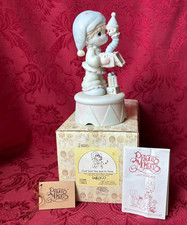 PRECIOUS MOMENTS 1985 "15504" "GOD SENT YOU JUST IN TIME" NEW IN BOX-NEVER DISP.
