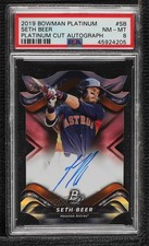 2019 Bowman Platinum Wal-Mart Cut /50 Seth Beer #PCA-SB PSA 8 Auto r7d