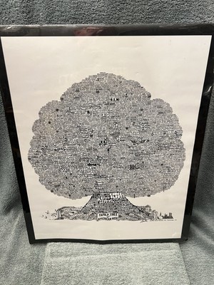 Rare Bruce Burton Family Tree Of American Rock & Roll Poster Print