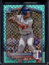 Pablo Guerrero 2025 Bowman Chrome #BCP-144 Aqua X-Fractor /125