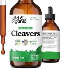 Cleavers Tincture - Herbal Detox W/Cleavers Herb - Alcohol Free Cleavers Leaf Su