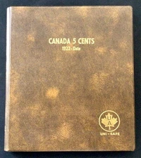 Canada 5 Cents 1922-Date Uni-Safe Book! Near Complete Up To 2014 W/2016! ENN