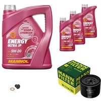 Mann Inspektionspaket 8L Mannol Energy Ultra JP 5W-20 FüR Mazda 626 II 2.0 D