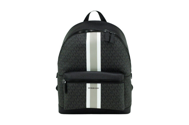 Michael Kors Cooper Signature Stripe Backpack Bag - Black  display picture 3