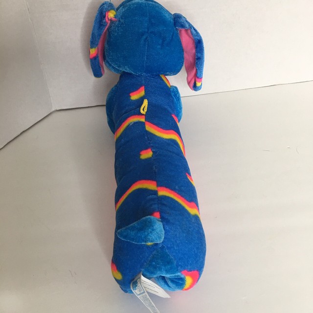 Classic Toy Company Blue Weenie Dog Big Eyes Plush Stuffed Toy Animal