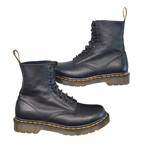 Dr. Doc Martens 1460 Pascal Damengröße 6 schwarzes Glattleder Kampfstiefel - Bild 2 von 8