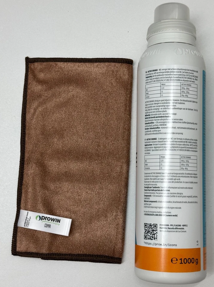 proWIN Active Orange Universalschaum 1000 g + Coppa Tuch braun WC-Reinigung NEU - Bild 3 von 3
