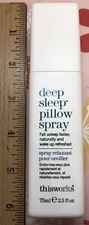 thisworks Deep Sleep Pillow Spray (75mL/2.5 Fl Oz) NWOB
