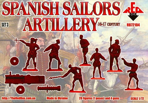 Caja Roja 72104 Artillería Marinera Española, Siglo XVI-XVII, Juego escala 3 1/72 - Imagen 2 de 12