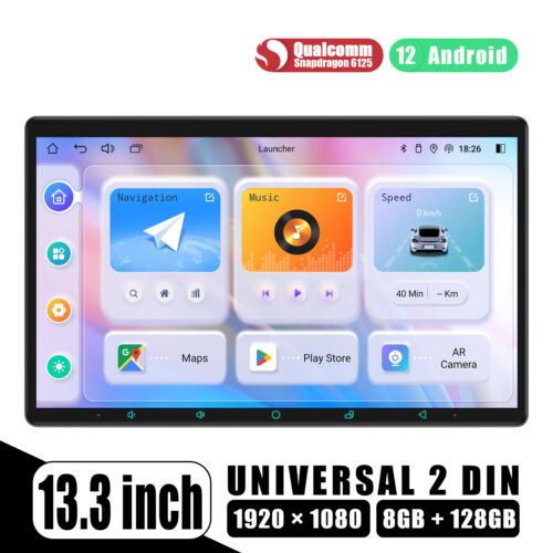 13,3 Zoll Touchscreen JOYING 2 Din Autoradio Android 12 Radio GPS Navi Bluetooth - Bild 2 von 14