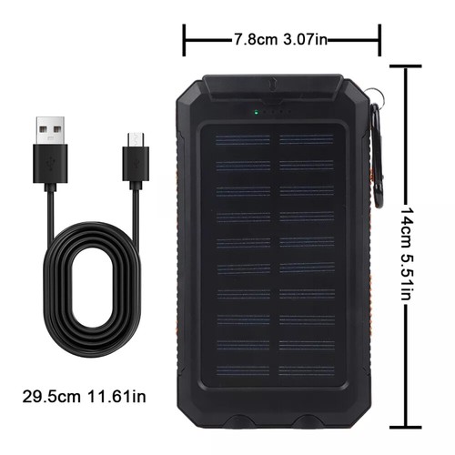 TOP!26800mAh Solar Power BankTragbar Externer Batterie Ladegerät für alle Handy - Zdjęcie 21 z 23