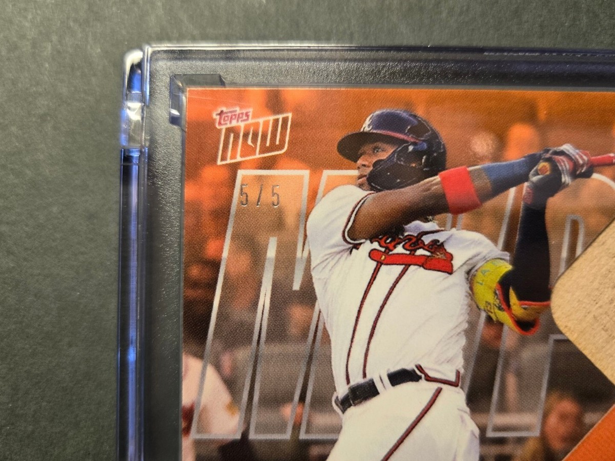 2023 Topps Now Ronald Acuna Jr #OS-17R NL MVP Orange Parallel #5/5