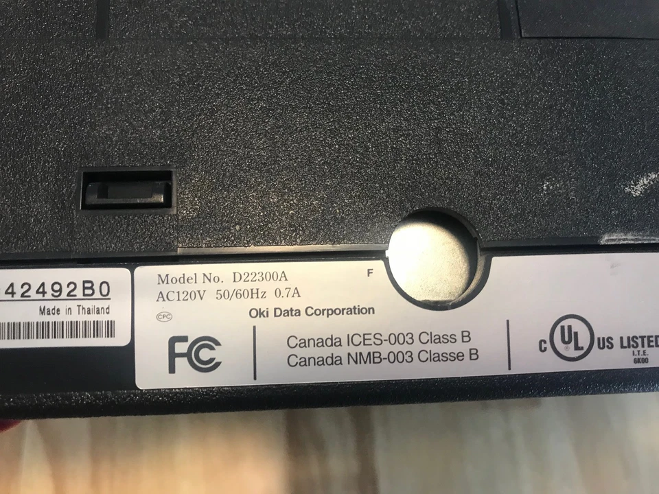 Okidata Microline 186 Parallel USB 62422301 Printer - Complete/Re conditioned - Image 3 of 4