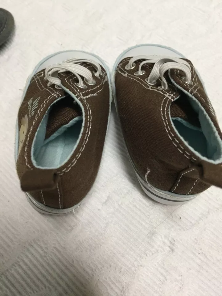 Child of Mine Carter's "Little Big Man" Brown 3 Months Baby Shoes - Image 3 of 4