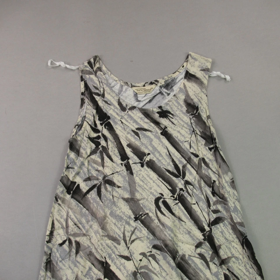 Vestido para mujer Tori Richard pequeño sin mangas ligero recto floral Foto 3 de 4