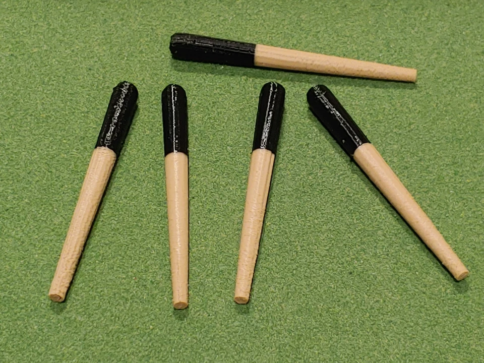 5 bates de béisbol para bobbleheads - varios colores Foto 4 de 4