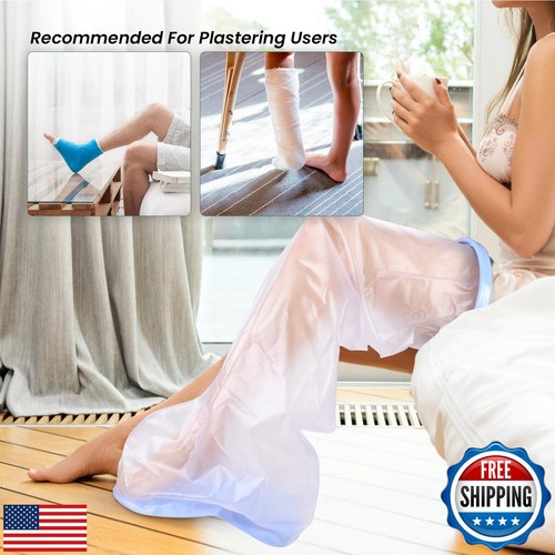 Bukihome Shower Watertight Foot Protector,Extra Wide Full Leg Cast Cover, Adu - Picture 5 of 5