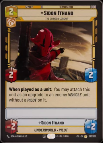 Star Wars Unlimited - Sidon Ithano (The Crimson Corsair) - Standard