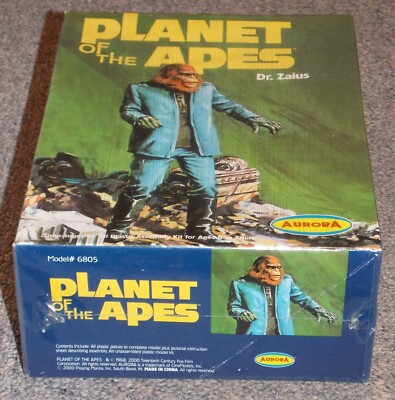 新品未開封★猿の惑星 プラモデル 猿の惑星 Dr.Zaius AURORA製 RARE Aurora Planet of The Apes Kit Dr. Zaius 6805 Gift Model 2000