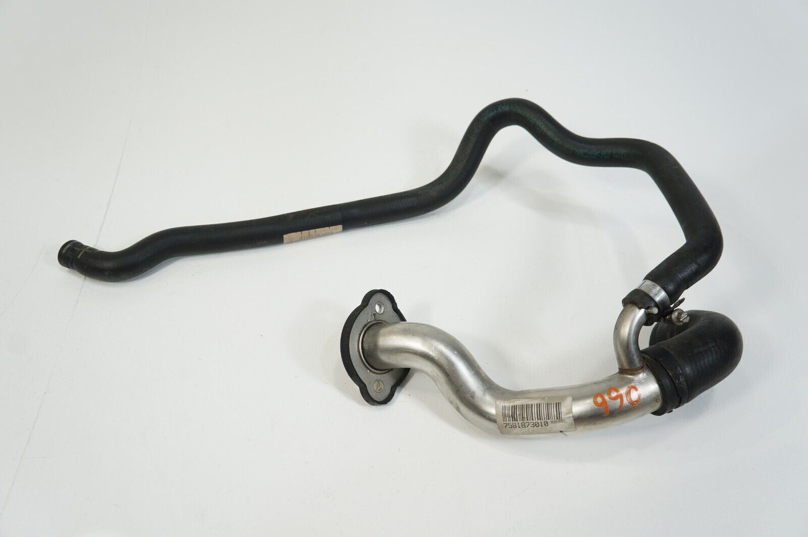 11-2011-bmw-528i-f10-n52-3-0l-engine-coolant-hose-line-pipe-oem-7581873
