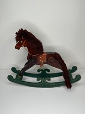 Decorative Wooden Rocking Horse 13 1/2 Inchs Tall Vintage Cute