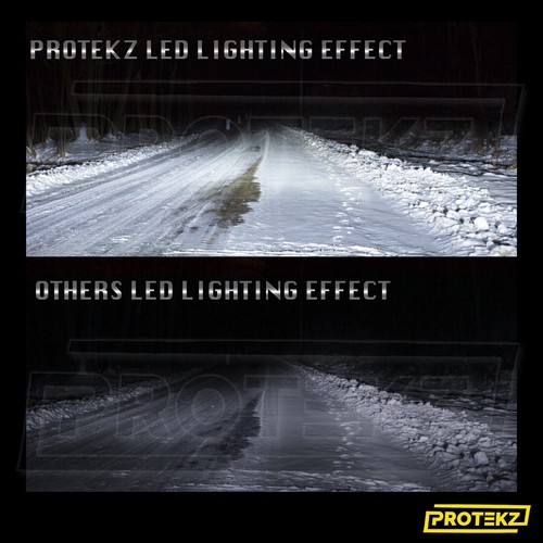 H13/9008 LED Headlight Bulbs 7200LM 300% Brightness 6000K Xenon White Car&Truck - Picture 3 of 12