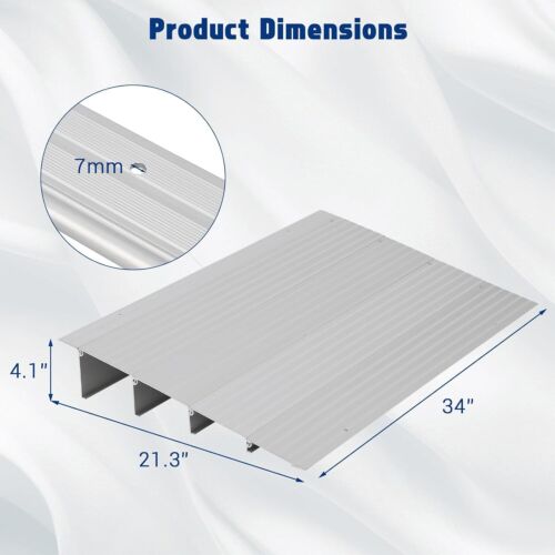 Adjustable Threshold Ramp 1"/2"/3"/4"/5" Rise Aluminum Door Ramp for Wheelchair - Picture 16 of 32