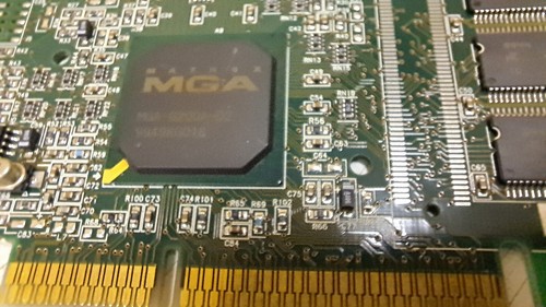 MATROX MGA G200A AGP VGA VIDEO CARD 8MB G2/MECOA8B/20D #186 FREE SHIPPING - Afbeelding 5 van 7