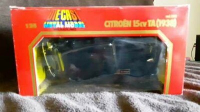 Vintage 1938 Citroen 15 CV TA Black Burago Diecast 1/24 NIB