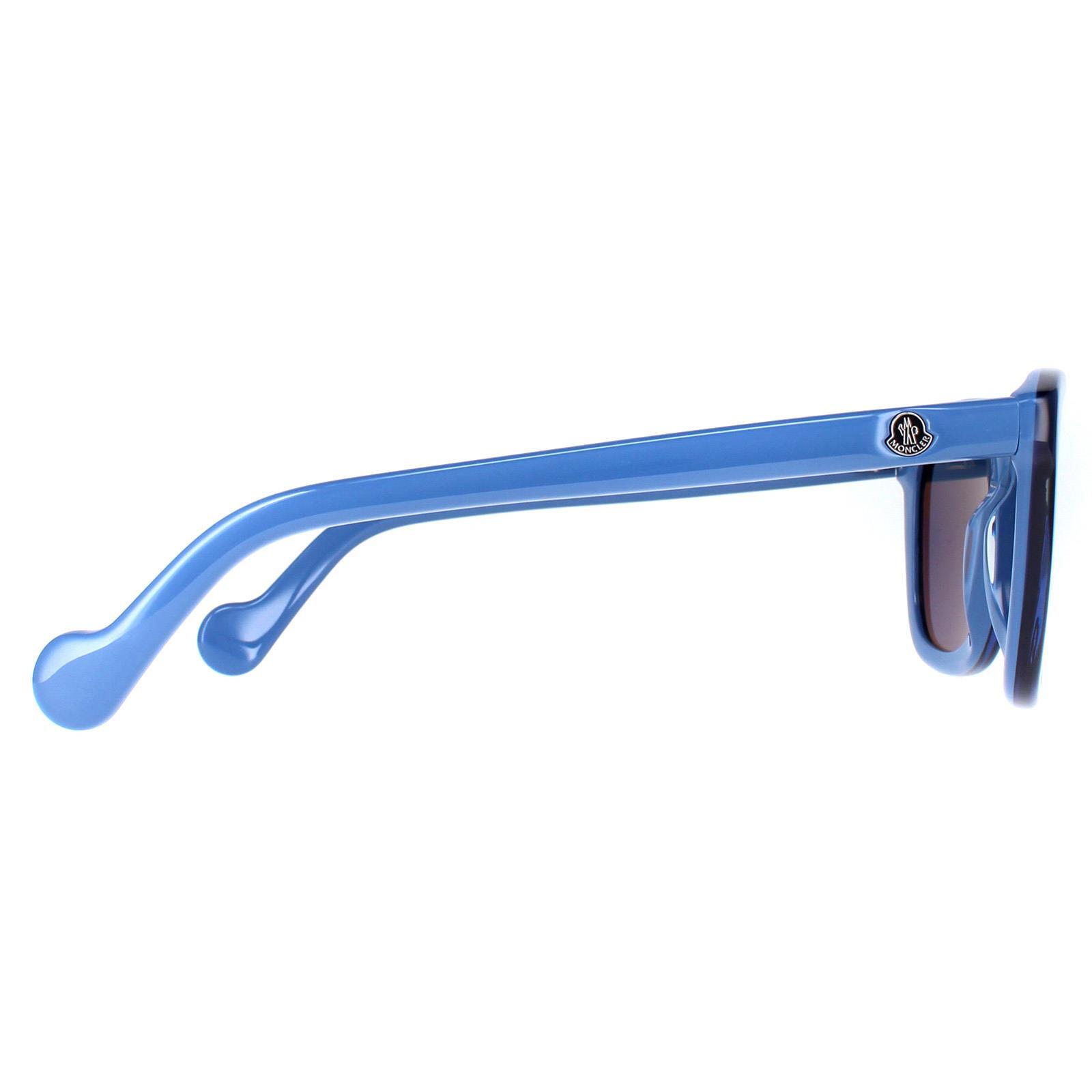 Moncler Ml 0118 92x Shiny Royal Dark Blue Mirrored Men
