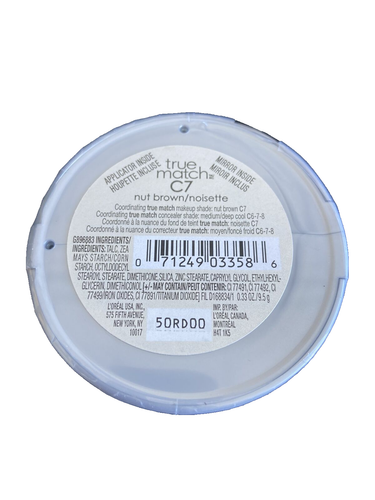 Loreal True Match Super Blendable Pressed Powder, C7, Cool Nut Brown - 0.33 Oz - Picture 2 of 2