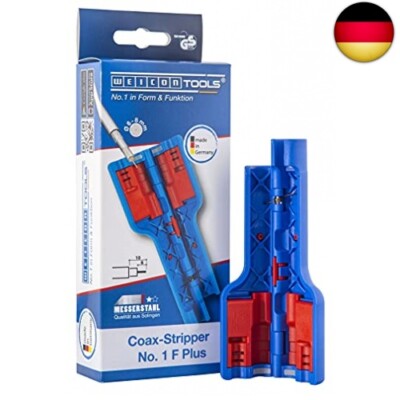 TOOLS Coax-Stripper No. 1 F Plus für F-Schraubstecker | Abisolierwerkzeug für Ko