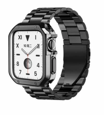  Metal iWatch Band Strap+TPU Case For Apple Watch Series 8 7 6 5 4 3 2 1 45/49mm