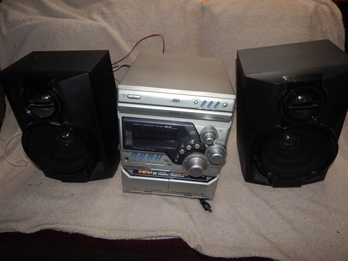 JVC Stereo Receiver & Speakers CA-MXK5 3 CD Changer Dual Cassette
