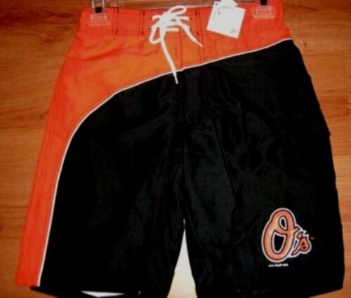 Baltimore Orioles Bathing Swim Suit Trunks Adult Small Shorts MLB