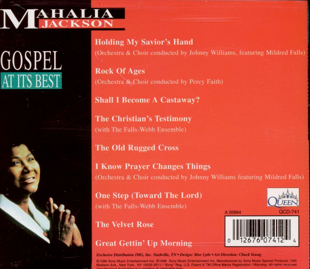 MAHALIA JACKSON GOSPEL AT ITS BEST NEW CD