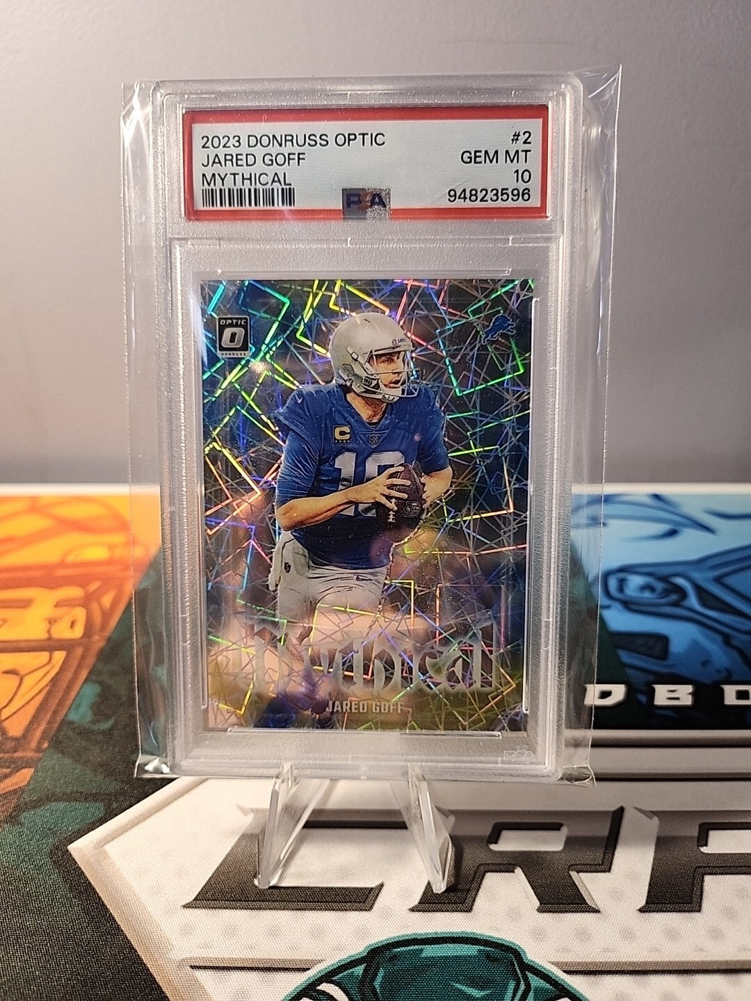 2023 Panini Donruss Optic - Mythical #2 Jared Goff PSA GEM MT 10