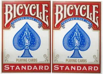 #ad Bicycle Red Back Svengali Deck Set Of Two Decks With Different Force Cards New $20.00
