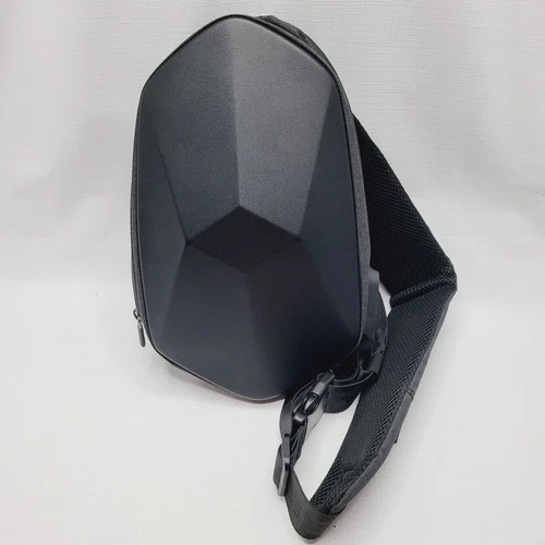 TAJEZZO P8 Crossbody Sling Shoulder Bag USB Charging Port Anti Theft Black