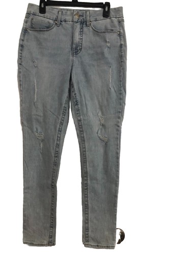 Seven7 Women’s Size 10 Tummyless High Rise Skinny Stretch Lighter Blue Jeans